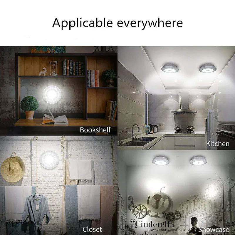 COB Under Cabinet Light LED Wireless Remote Control Dimming Wardrobe Night Lamp Home Kitchen Bedroom Bedside Lamps