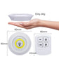 COB Under Cabinet Light LED Wireless Remote Control Dimming Wardrobe Night Lamp Home Kitchen Bedroom Bedside Lamps