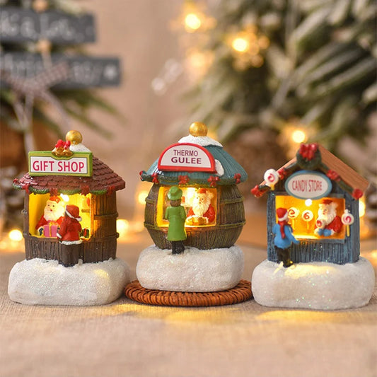 Christmas House Light Decorations For Home Ornaments Kids Xmas Gift New Year 2024 Navidad Decor Bedroom Night Light With Battery