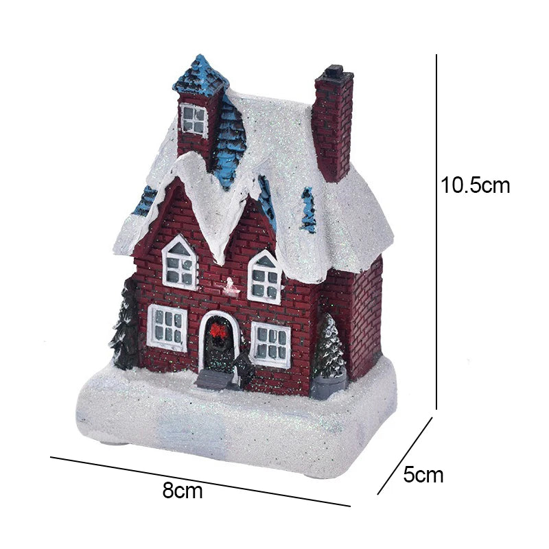 Christmas House Light Decorations For Home Ornaments Kids Xmas Gift New Year 2024 Navidad Decor Bedroom Night Light With Battery