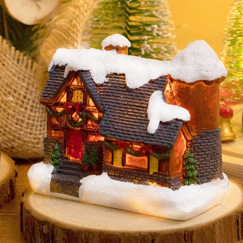 Christmas House Light Decorations For Home Ornaments Kids Xmas Gift New Year 2024 Navidad Decor Bedroom Night Light With Battery