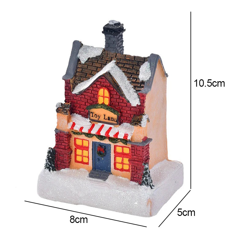 Christmas House Light Decorations For Home Ornaments Kids Xmas Gift New Year 2024 Navidad Decor Bedroom Night Light With Battery