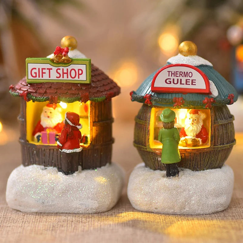 Christmas House Light Decorations For Home Ornaments Kids Xmas Gift New Year 2024 Navidad Decor Bedroom Night Light With Battery