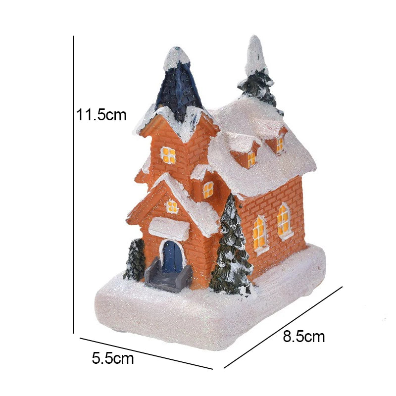 Christmas House Light Decorations For Home Ornaments Kids Xmas Gift New Year 2024 Navidad Decor Bedroom Night Light With Battery