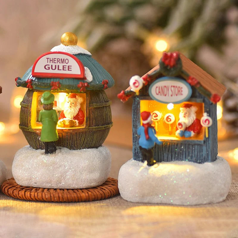 Christmas House Light Decorations For Home Ornaments Kids Xmas Gift New Year 2024 Navidad Decor Bedroom Night Light With Battery