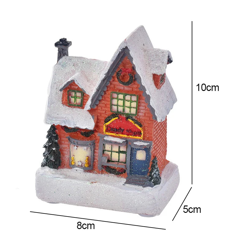 Christmas House Light Decorations For Home Ornaments Kids Xmas Gift New Year 2024 Navidad Decor Bedroom Night Light With Battery