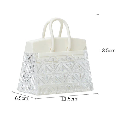 Creative Night Light Acrylic Crystal Handbag With Hand Gift for Children's Gift Bedside Atmosphere Deco  Led Small Table Lamps