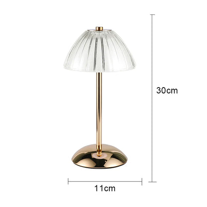 Crystal Table Lamps Diamond Retro Led Bar Desk Lamp USB Rechargeable Eye Protection Night Light for Bedroom Hotel Office Wedding