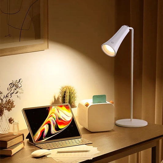 Desk Lamp Hanging Magnetic Table Lamp LED USB Rechargeable Stepless Dimming Cabinet Closet Wardrobe Night Light