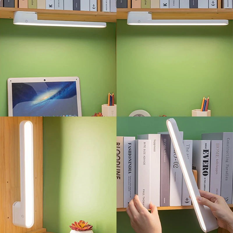 Desk Lamp Hanging Magnetic Table Lamp LED USB Rechargeable Stepless Dimming Cabinet Closet Wardrobe Night Light