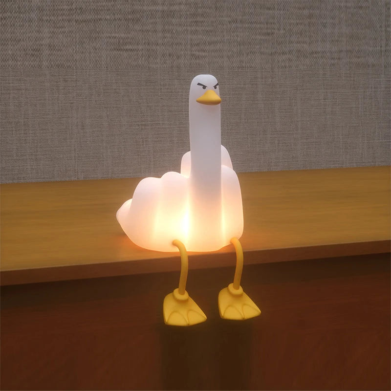 Duck You LED Night Lamp Touch Sensor Silicone Cute Lights Table Lamp Eye Protection Bedroom Bedside Nightlight Gift Children