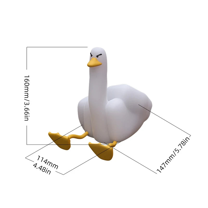 Duck You LED Night Lamp Touch Sensor Silicone Cute Lights Table Lamp Eye Protection Bedroom Bedside Nightlight Gift Children