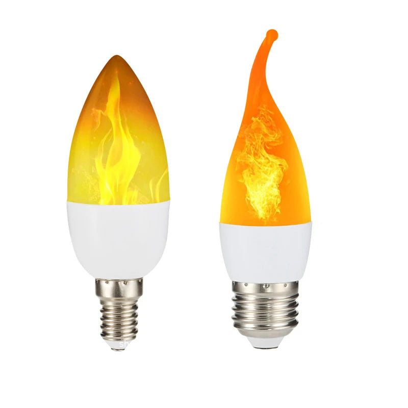 E27 Led Simulated Flame Bulbs 5W E14 85-265V Corn Lamp Flickering LED candle Light Dynamic Flame Effect for Home Light