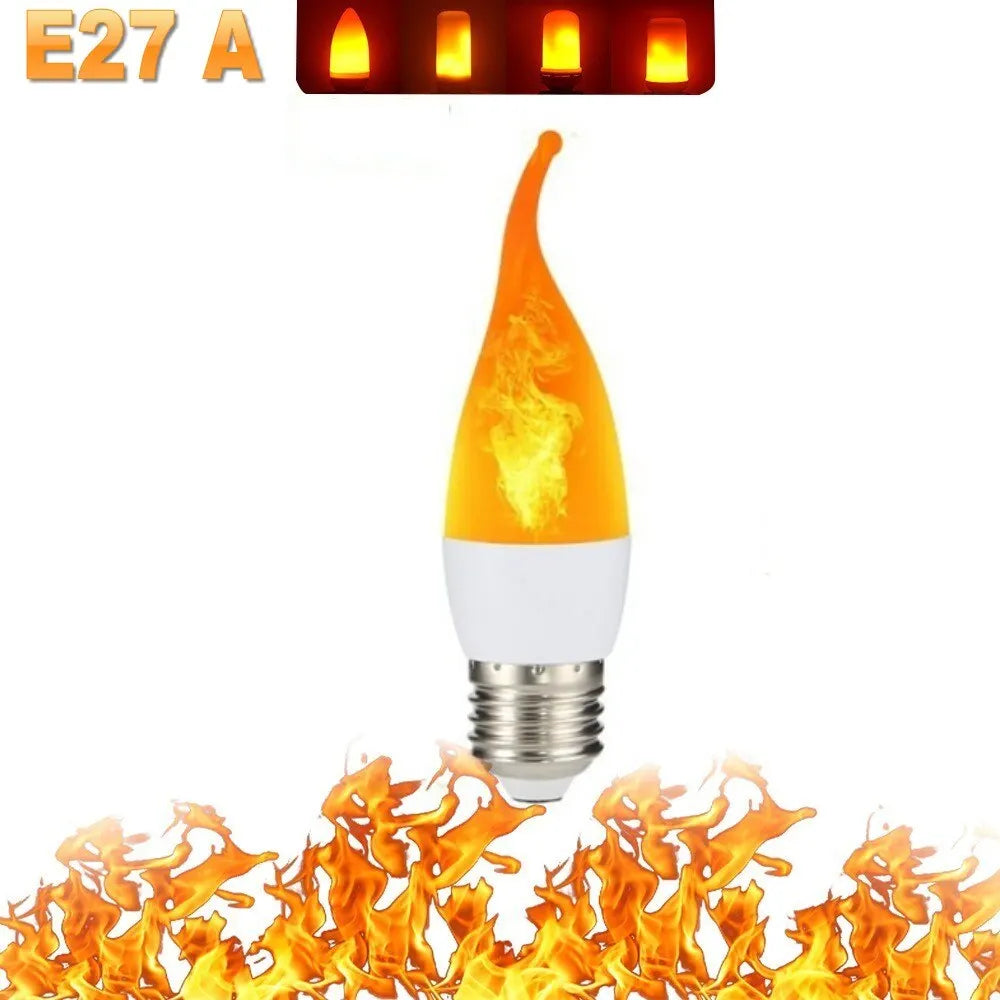 E27 Led Simulated Flame Bulbs 5W E14 85-265V Corn Lamp Flickering LED candle Light Dynamic Flame Effect for Home Light