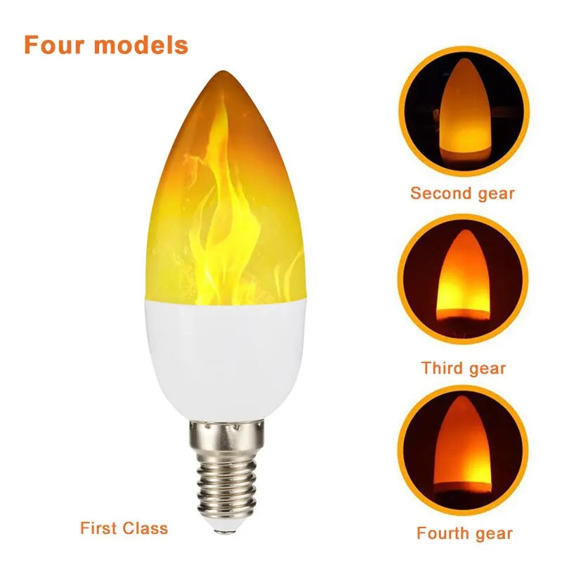 E27 Led Simulated Flame Bulbs 5W E14 85-265V Corn Lamp Flickering LED candle Light Dynamic Flame Effect for Home Light