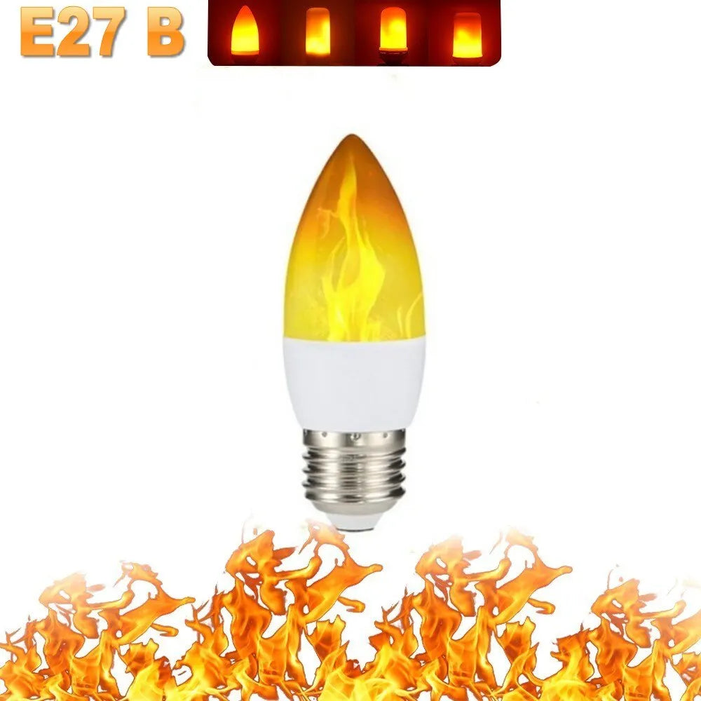 E27 Led Simulated Flame Bulbs 5W E14 85-265V Corn Lamp Flickering LED candle Light Dynamic Flame Effect for Home Light