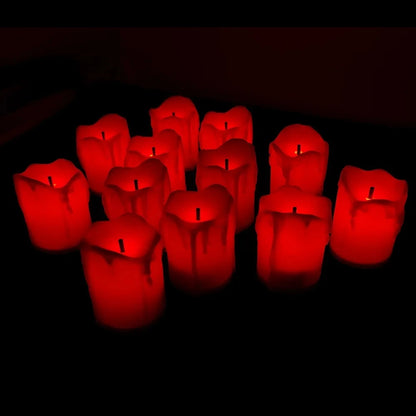 Flameless LED Candle Light Bright Battery Operated Tea Light with Realistic Flames Christmas Holiday Wedding Home Decor