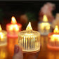 Flameless LED Light Candle LED Crystal Candle Light Transparent Shell Electronic Night Lamp Dating Party Holiday Home Decoration