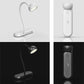 Foldable LED Desk Lamp Portable USB Rechargeable Study Table Lamp Touch Dimming Reading Book Night Light for Office Work