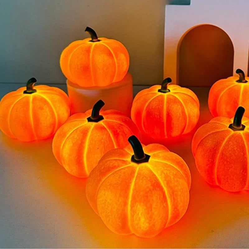 Halloween Decorative Night Light Bedroom Dormitory Creative Bedside Pumpkin Lights Eye Protection Deco Night Lamp