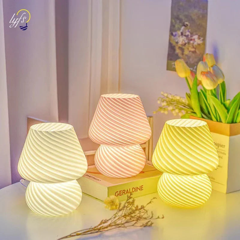 LED Creative Table Lamp USB Dimming For Home Office Study Desk Light Bedroom Bedside Desktop Decoration Night Light Table Lamp