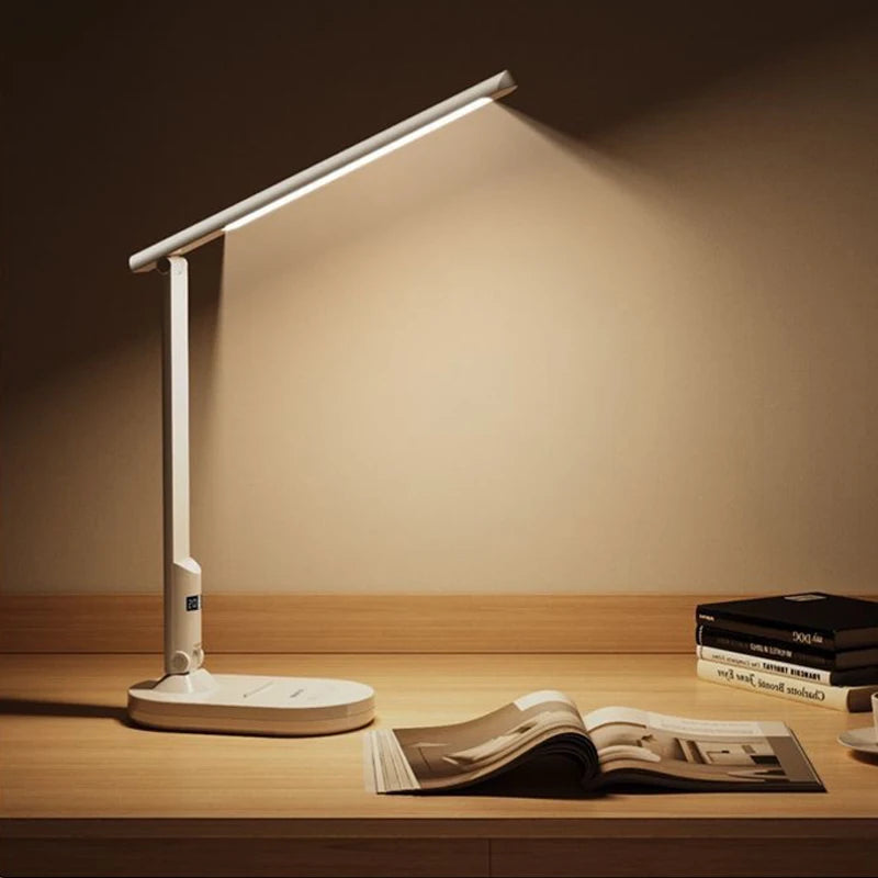 LED Desk Lamp 3 Levels Dimmable Touch Night Light USB Rechargeable Eye Protection Foldable Table Lamp For Bedroom Bedside Desk