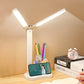 LED Desk Lamp 3 Levels Dimmable Touch Night Light USB Rechargeable Eye Protection Foldable Table Lamp For Bedroom Bedside Desk