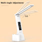 LED Desk Lamp USB Dimmable Touch with Calendar Temperature Clock Night Light Foldable Table Lamp for Study Reading Lamp