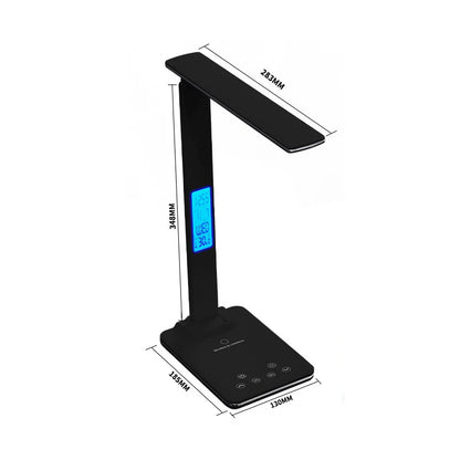 LED Desk Lamp with Wireless Charger and USB Plug in Port Bedside Night Light Touch Dimmable Eye-Caring for Gaming Reading Home