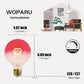 LED Filament Light Bulb Gradient Pink Romantic Ambience Light E27 Heart Shaped Dimmer Light Bulb Creative Warm Light Bulb