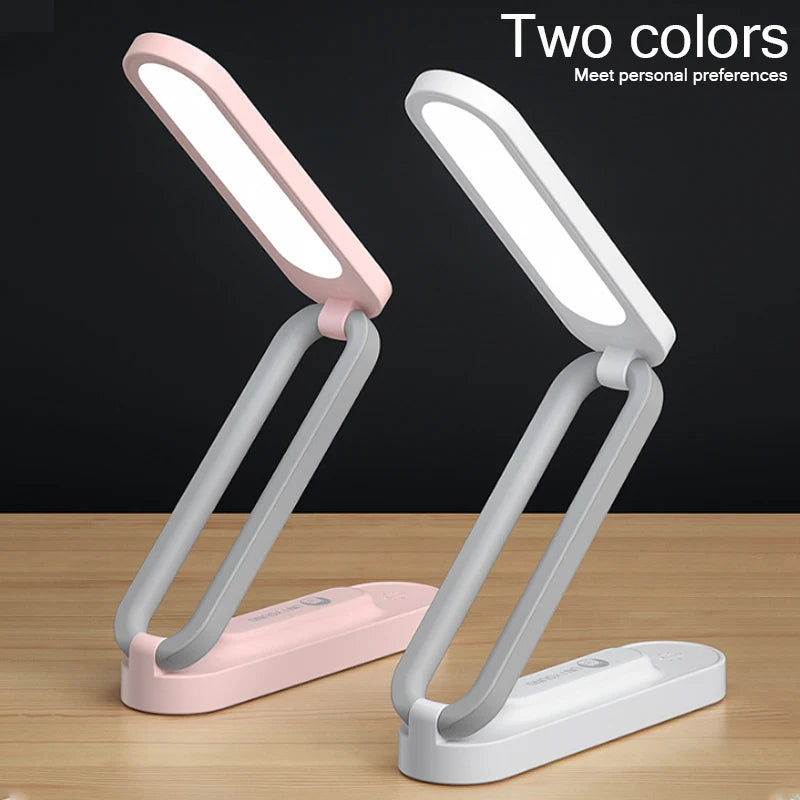 LED Folding Desk Lamp Reading Eye Protection 3-Level Dimming Lighting Table Lamps Bedside Living Bedroom Charging Night Light