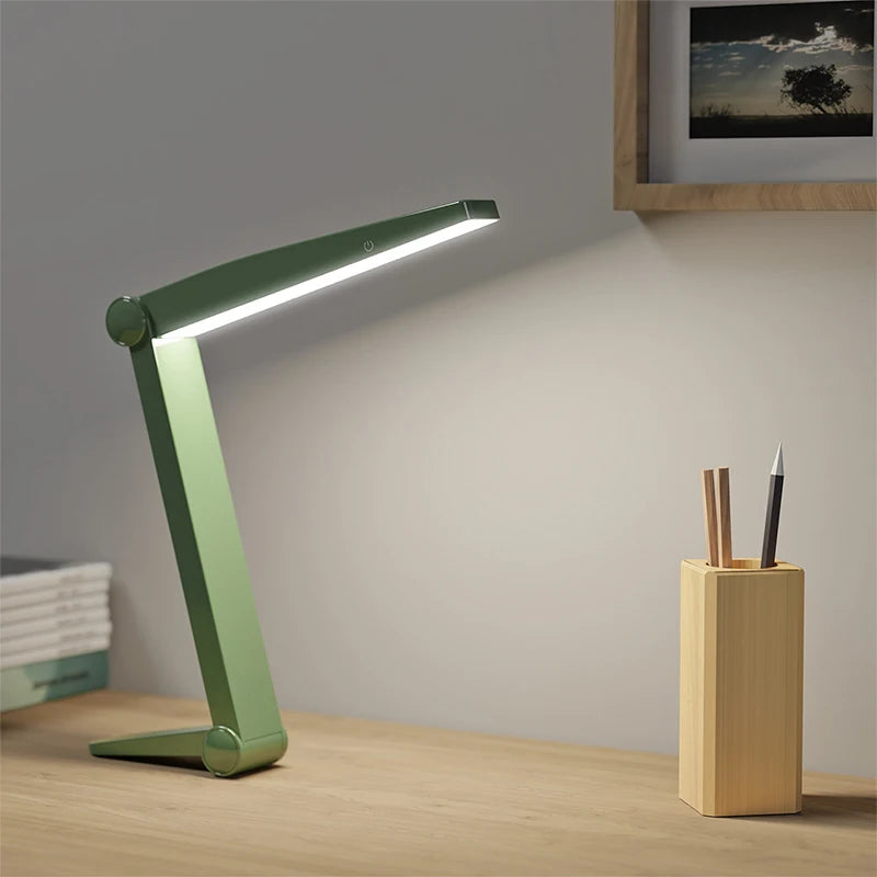 LED Folding Desk Lamp Reading Eye Protection Dimming Lighting Table Lamps Bedside Living Bedroom Charging Night Light