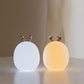 LED Home Deco Night Light USB Silicone Cartoon Animal Bedrooms Bedside Night Lamp Living Room Lighting Desktop Table  Lamps