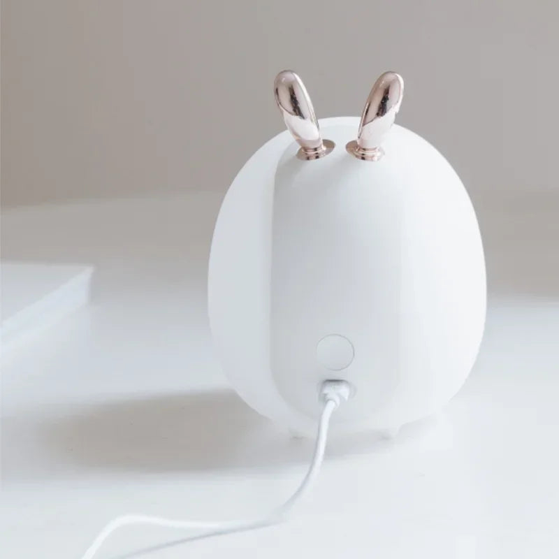 LED Home Deco Night Light USB Silicone Cartoon Animal Bedrooms Bedside Night Lamp Living Room Lighting Desktop Table  Lamps