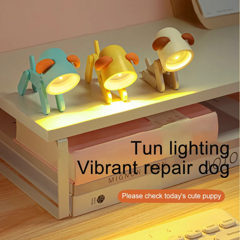 LED Mini Night Light Phone Bracket Cute Table Decoration Lights For Christmas Children Gifts Bedside Table Desk Reading Lamp