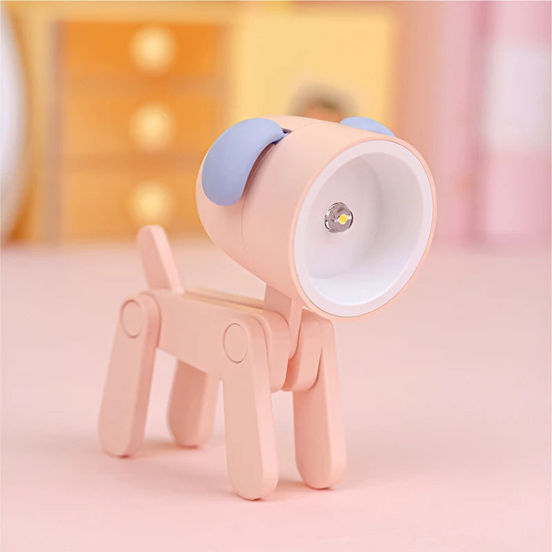 LED Mini Night Light Phone Bracket Cute Table Decoration Lights For Christmas Children Gifts Bedside Table Desk Reading Lamp