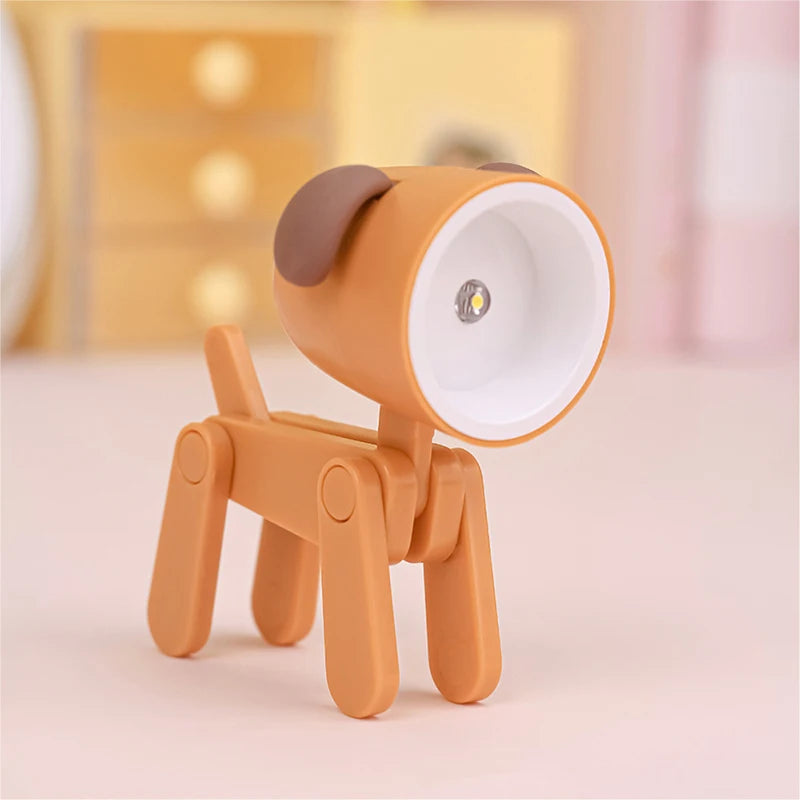 LED Mini Night Light Phone Bracket Cute Table Decoration Lights For Christmas Children Gifts Bedside Table Desk Reading Lamp