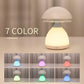 LED Mushroom Small Table Lamp Portable USB Charging Dimmable Flower Bud Lamp Bedroom Bedside Lamp