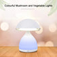 LED Mushroom Small Table Lamp Portable USB Charging Dimmable Flower Bud Lamp Bedroom Bedside Lamp