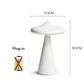 LED Mushroom Table Lamp Rechargable Night Light Portable USB Charging Touch Bedside Table Lamp Living Room Decoration Lamp