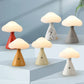 LED Mushroom Table Lamp Rechargable Night Light Portable USB Charging Touch Bedside Table Lamp Living Room Decoration Lamp