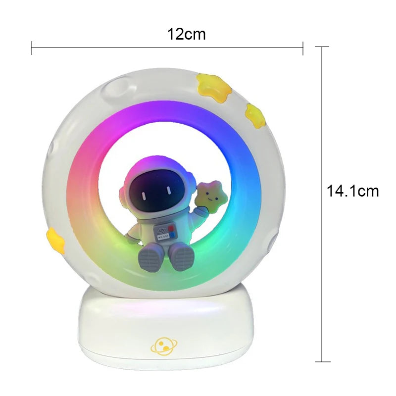 LED Night Light Panda Astronaut Bedside Sleeping Night Lights USB charging Silicone Children Gife Eye Protection Lamp Lighting