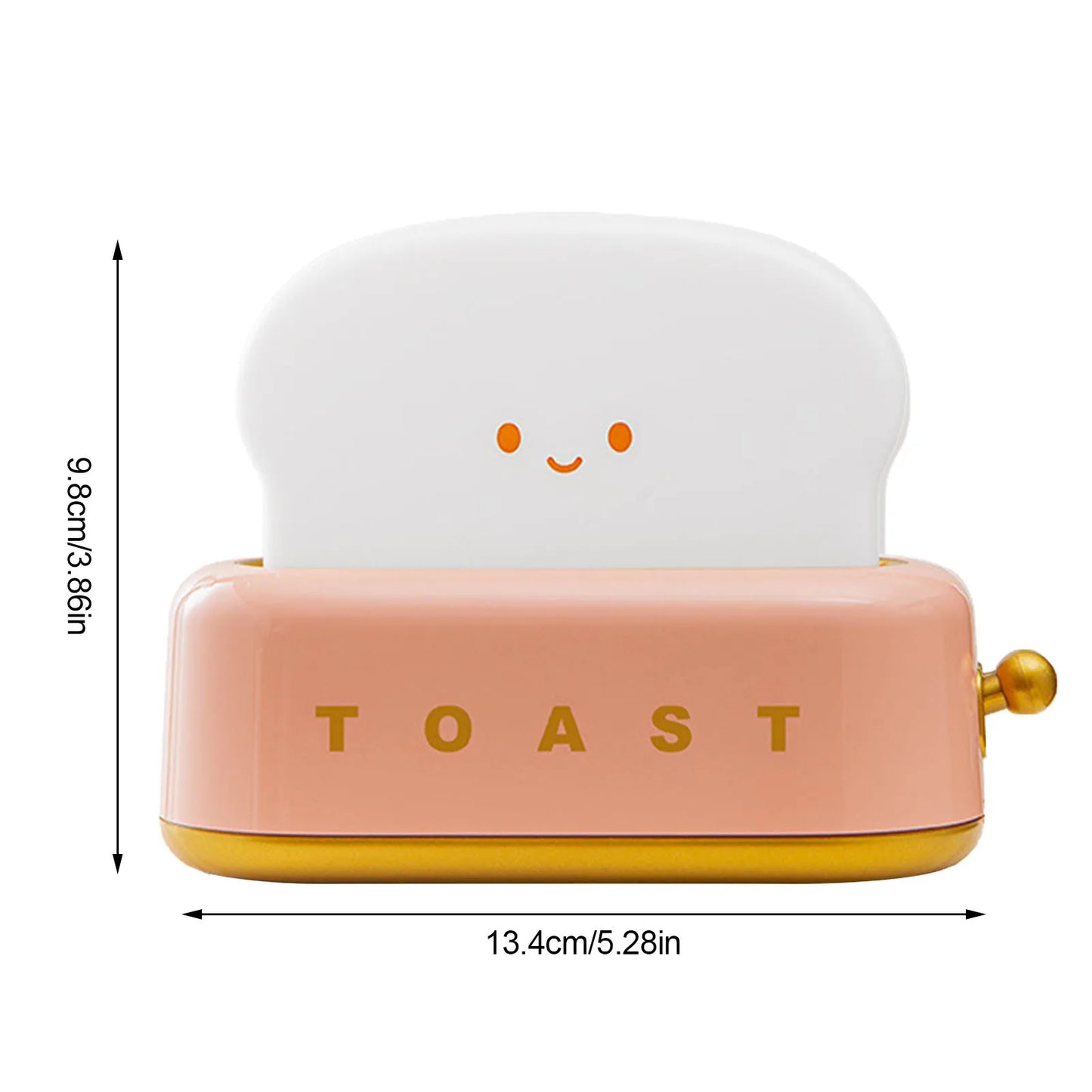 LED Night Light Toast Lamp Rechargeble Bread Maker Lights Bedroom Decoration Mood Light Sleeping Lamps Bedside Lighting