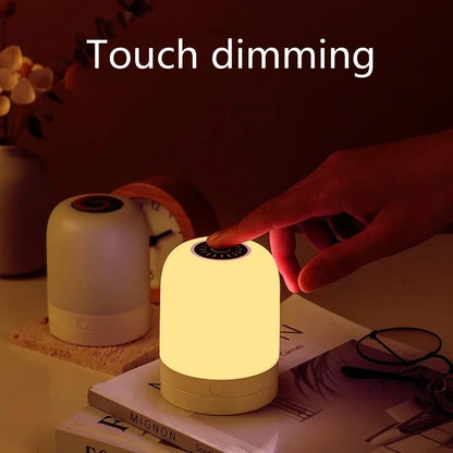 LED Night Light USB Wireless Charging Bedside Touch Colorful Atmosphere Remote Control Lamps  Bedroom  Living  Room  Table Lamps