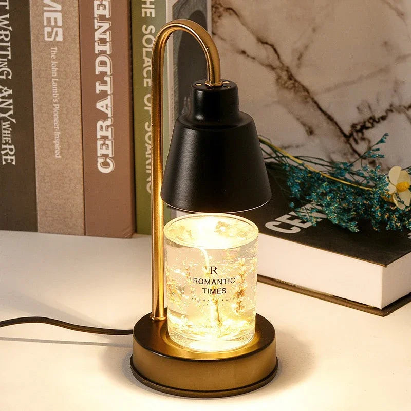 LED Nordic Aromatherapy Wax Melting Lamp EU/UK Adjustable Interior Furniture Home Bedroom Desk Decor Scented Candle Table Lamp