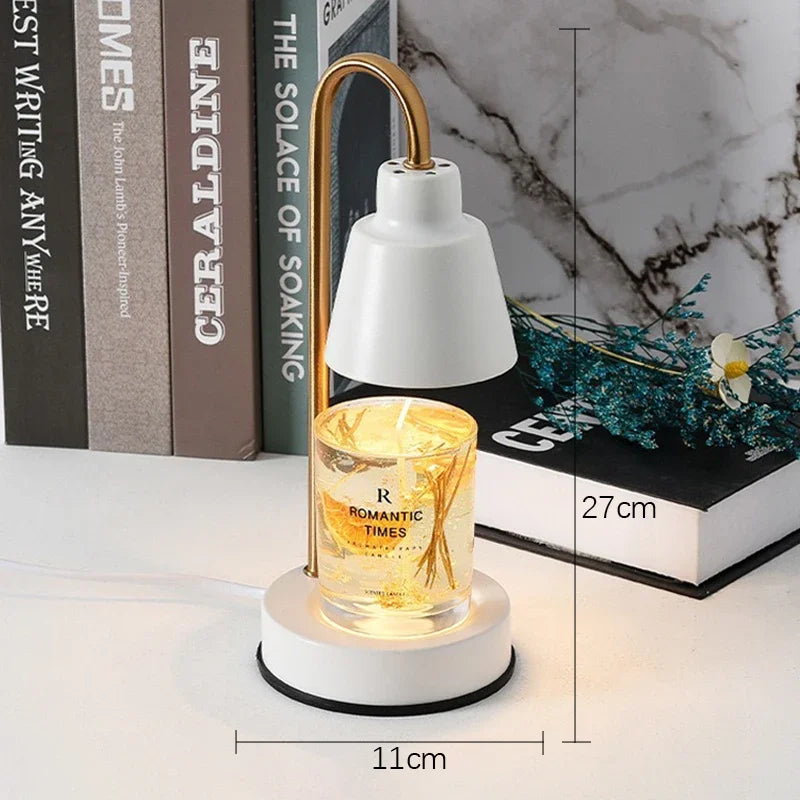 LED Nordic Aromatherapy Wax Melting Lamp EU/UK Adjustable Interior Furniture Home Bedroom Desk Decor Scented Candle Table Lamp