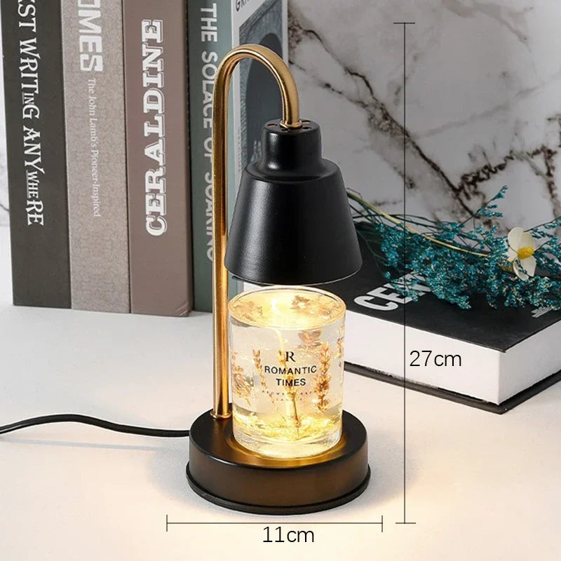 LED Nordic Aromatherapy Wax Melting Lamp EU/UK Adjustable Interior Furniture Home Bedroom Desk Decor Scented Candle Table Lamp