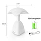 LED Small Table Lamp Portable USB Charging Dimmable Flower Bud Lamp Bedroom Bedside Lamp