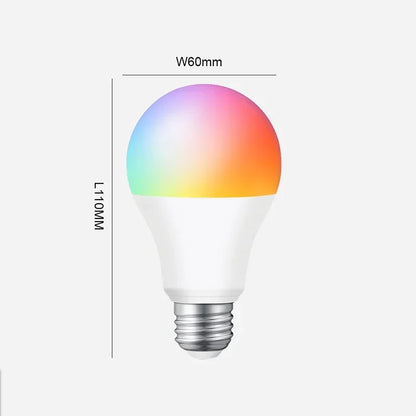 LED Smart Lamp Bulbs E27 Remote Control WiFi Voice Dimming RGBCW For Bedside Bedroom Living Lighting Home Decoration Smart Bulb