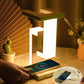 LED Suspending Anti-gravity Night Light with 10W Wireless Charger Desk Lamp Dimmable LED Table Lamp for Bedroom Bedside Decor